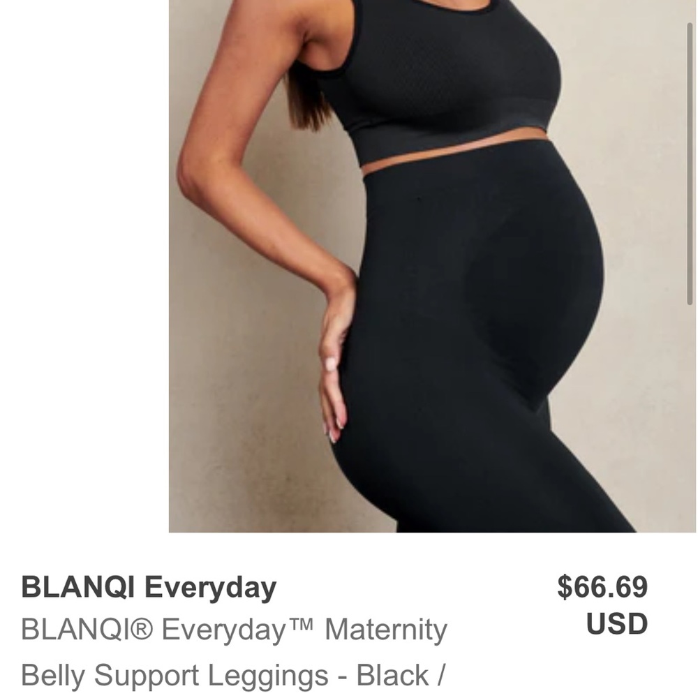 BLANQI Everyday Maternity Leggings - Black